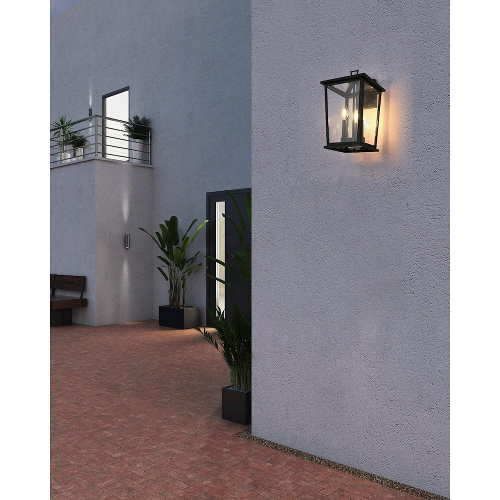 Cayman 7 inch Outdoor Pendant in Black