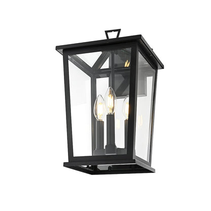 Cayman 7 inch Outdoor Pendant in Black