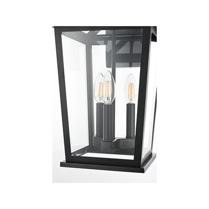 Cayman 7 inch Outdoor Pendant in Black