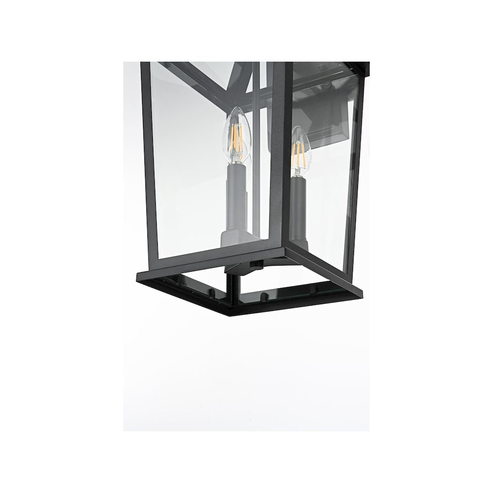 Cayman 7 inch Outdoor Pendant in Black