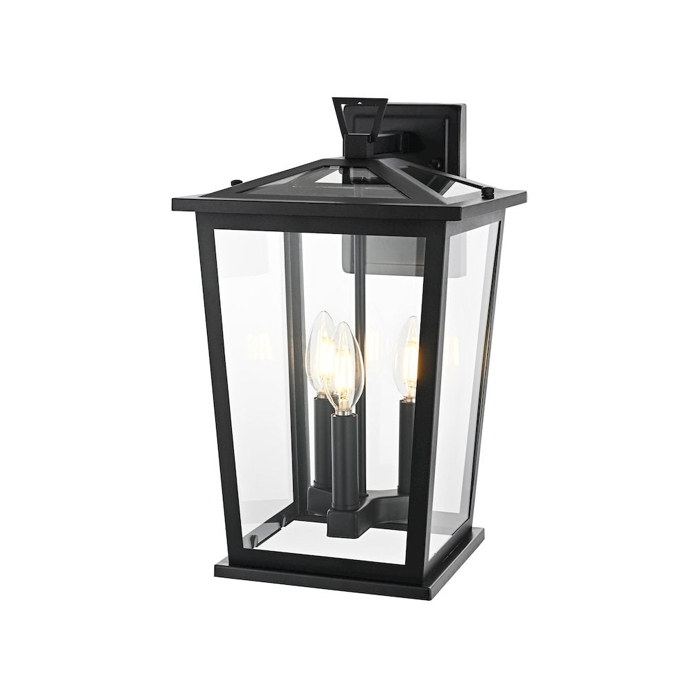 Cayman 7 inch Outdoor Pendant in Black