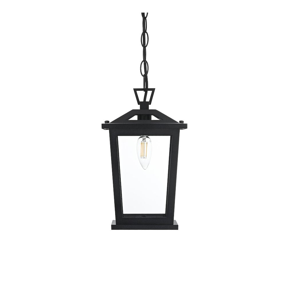 Berks 7 inch Outdoor Pendant in Black