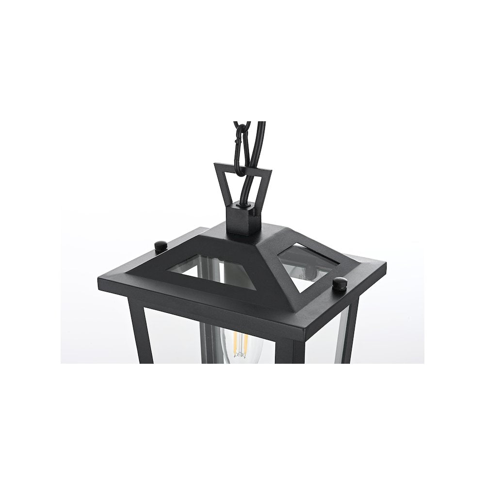 Berks 7 inch Outdoor Pendant in Black