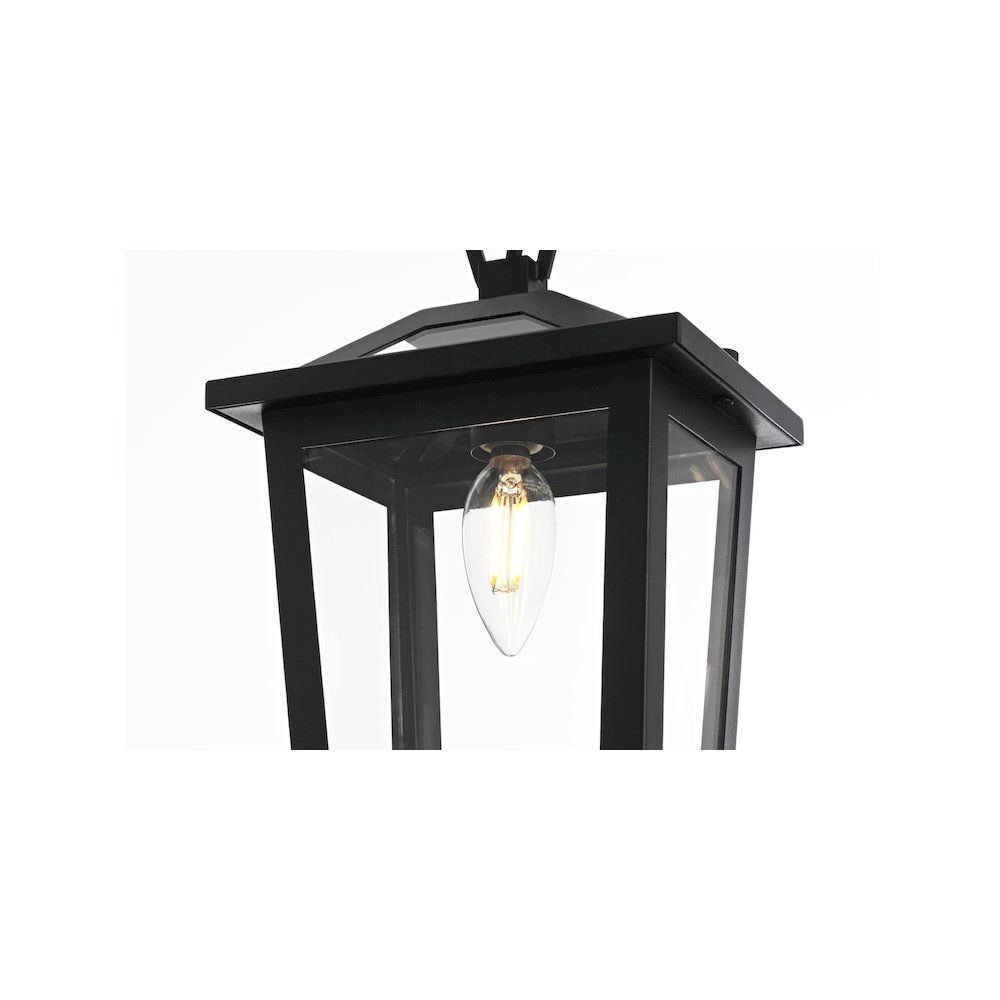 Berks 7 inch Outdoor Pendant in Black