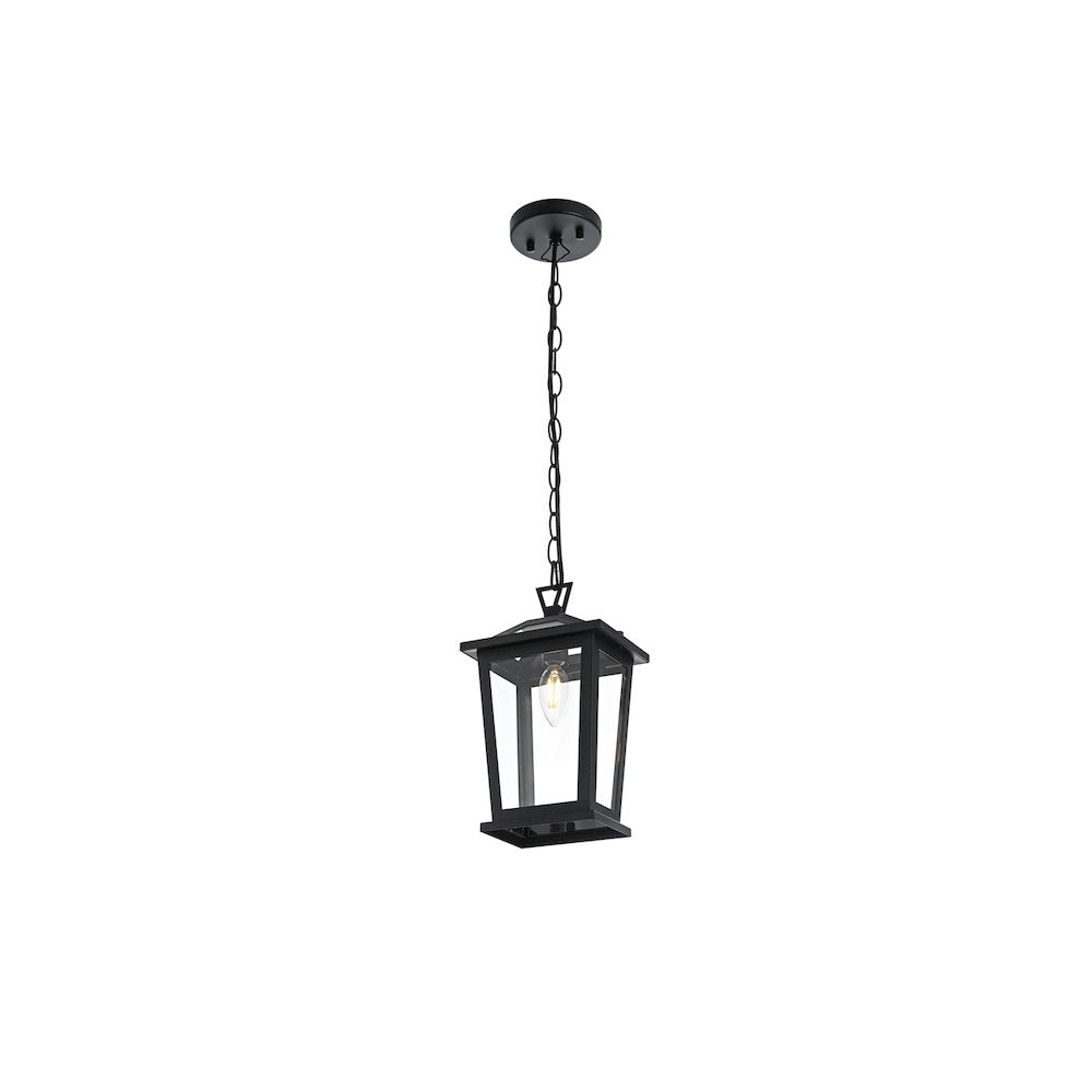 Berks 7 inch Outdoor Pendant in Black