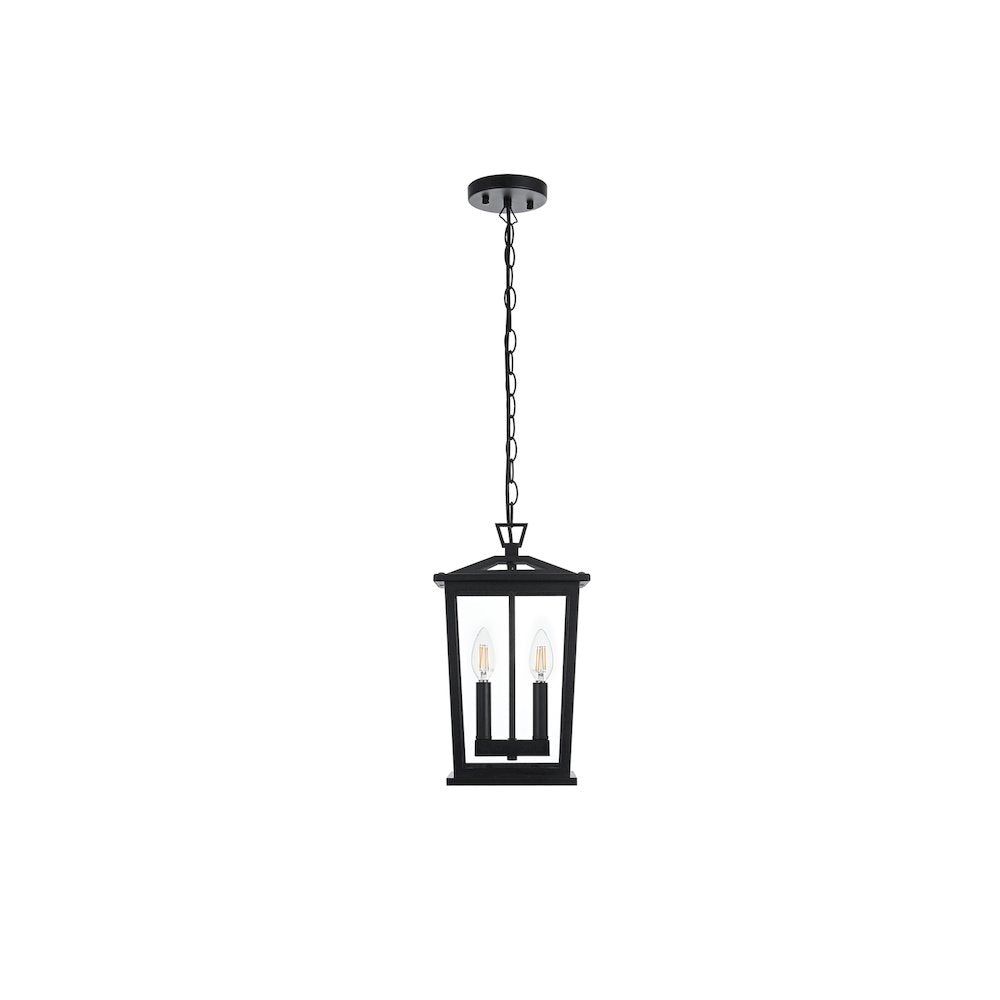 Berks 7 inch Outdoor Pendant in Black