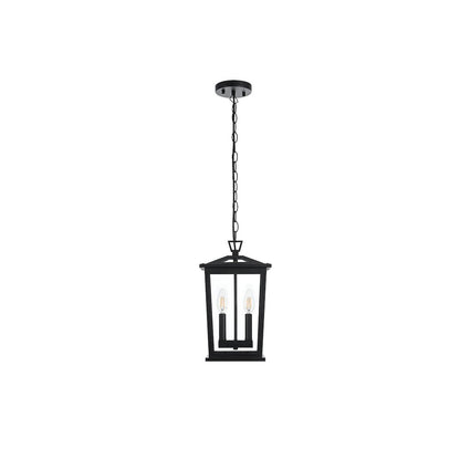 Berks 7 inch Outdoor Pendant in Black