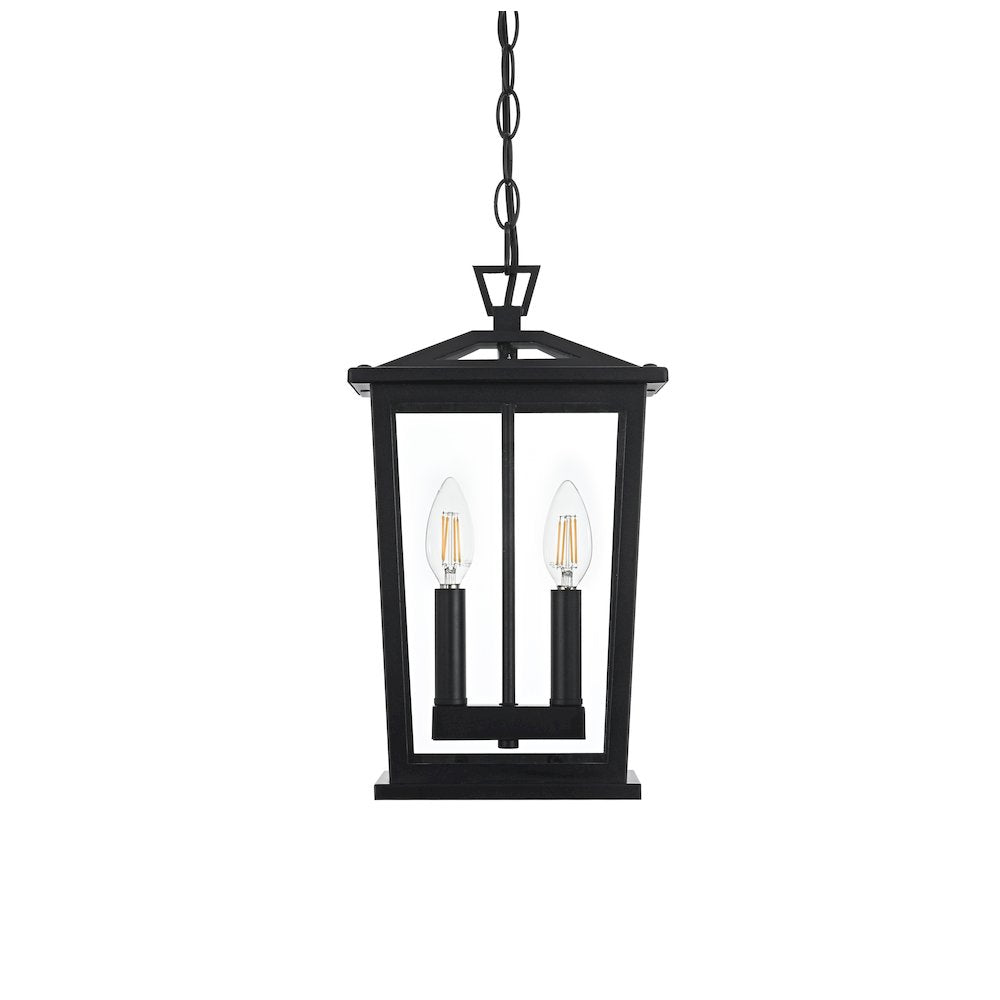 Berks 7 inch Outdoor Pendant in Black
