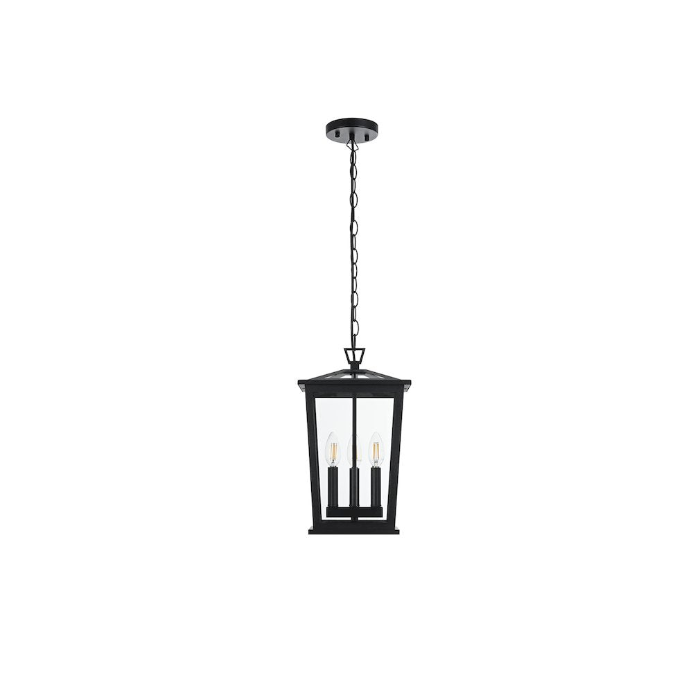 Berks 7 inch Outdoor Pendant in Black