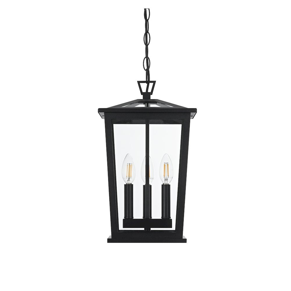 Berks 7 inch Outdoor Pendant in Black