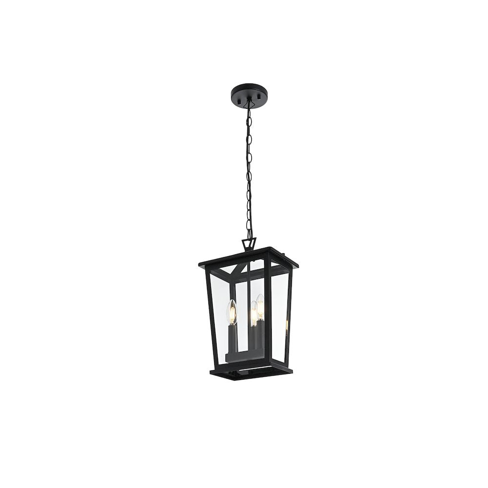 Berks 7 inch Outdoor Pendant in Black