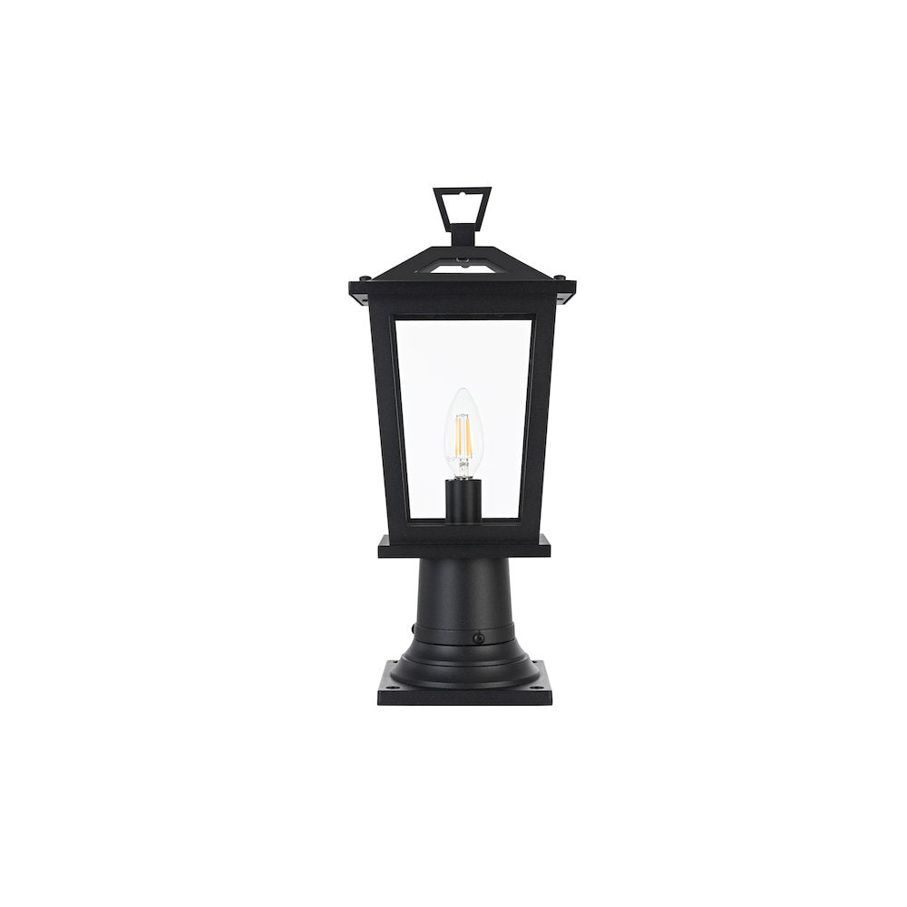 Berks 7 inch Outdoor Pendant in Black