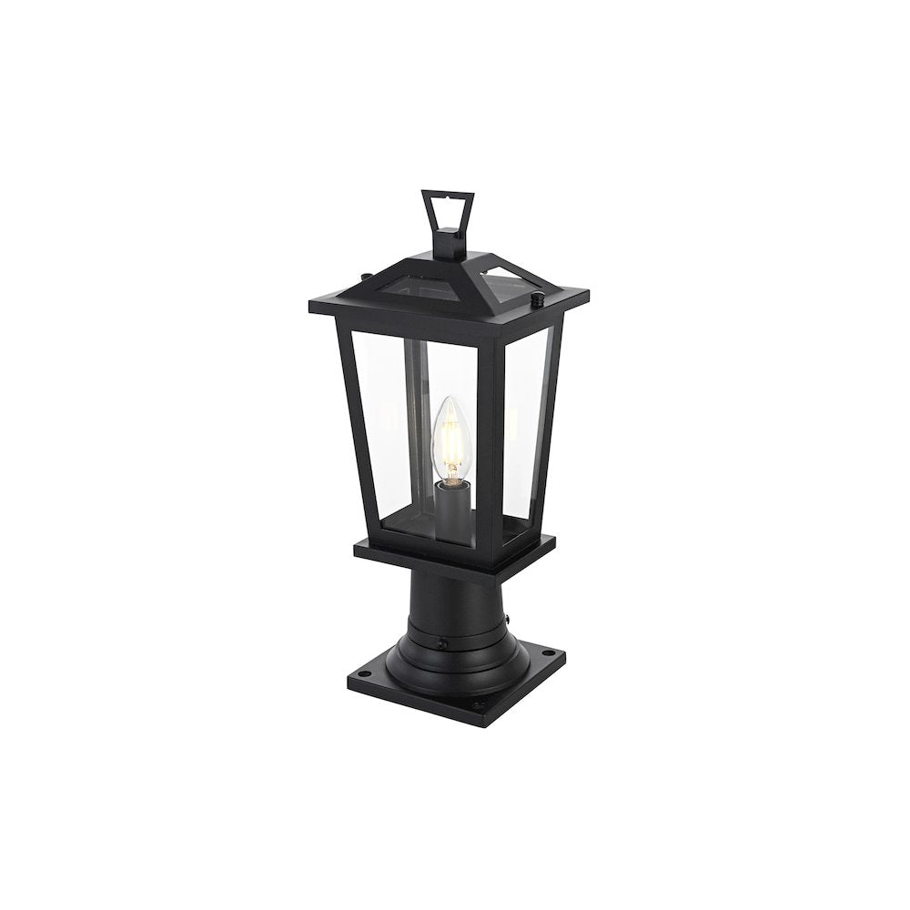 Berks 7 inch Outdoor Pendant in Black