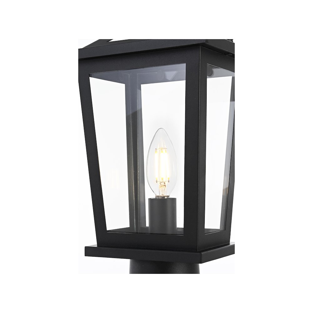 Berks 7 inch Outdoor Pendant in Black