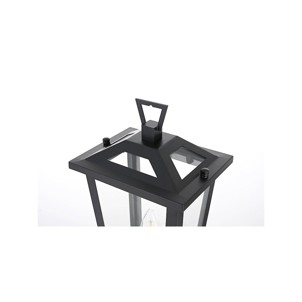 Berks 7 inch Outdoor Pendant in Black