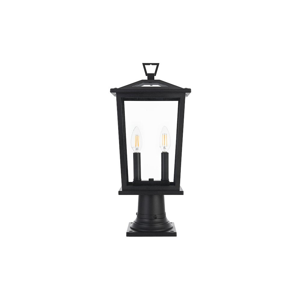 Berks 7 inch Outdoor Pendant in Black