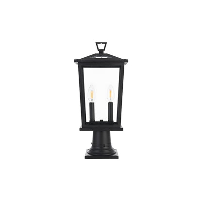 Berks 7 inch Outdoor Pendant in Black