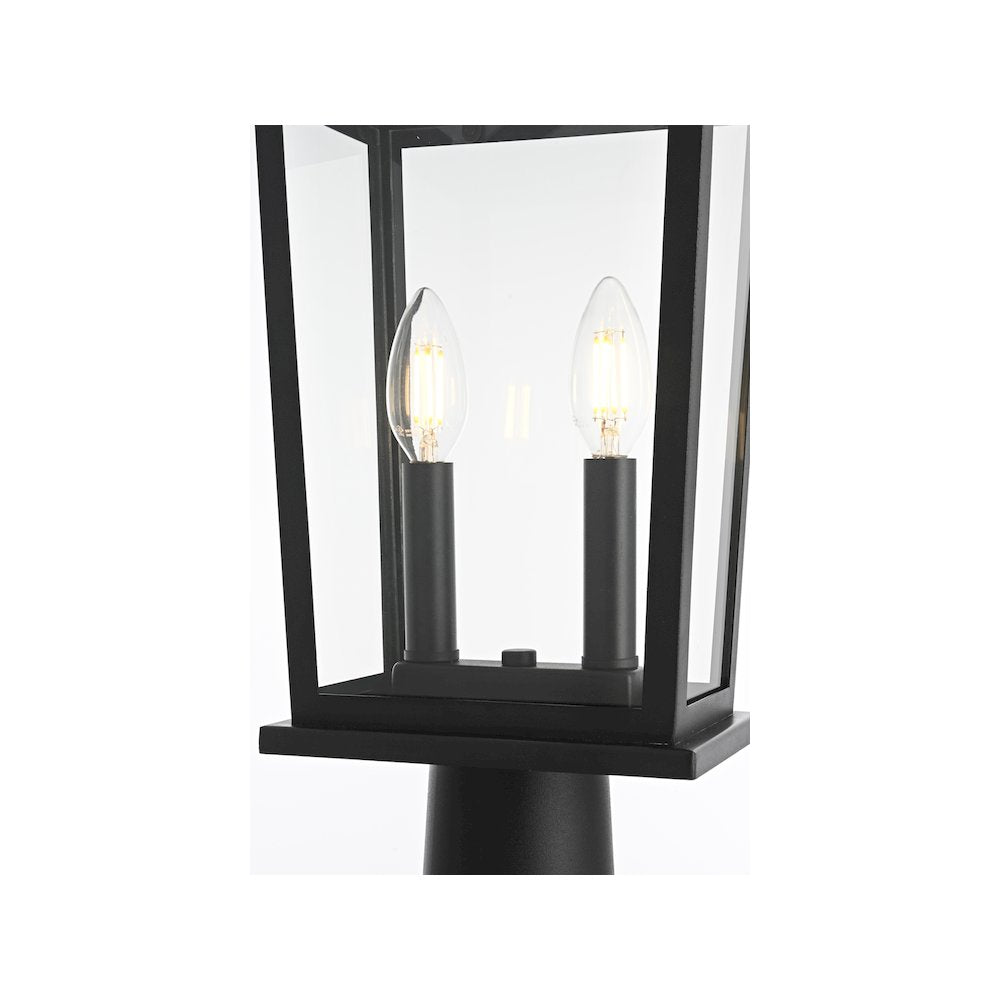 Berks 7 inch Outdoor Pendant in Black