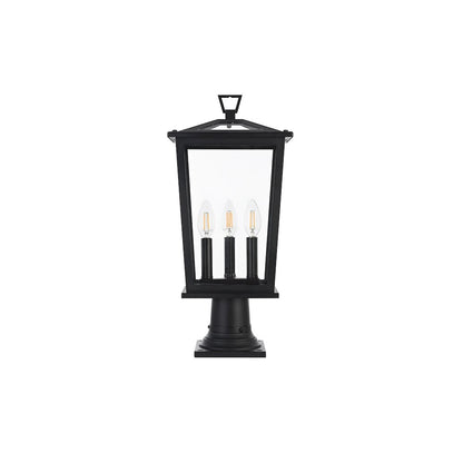 Berks 7 inch Outdoor Pendant in Black