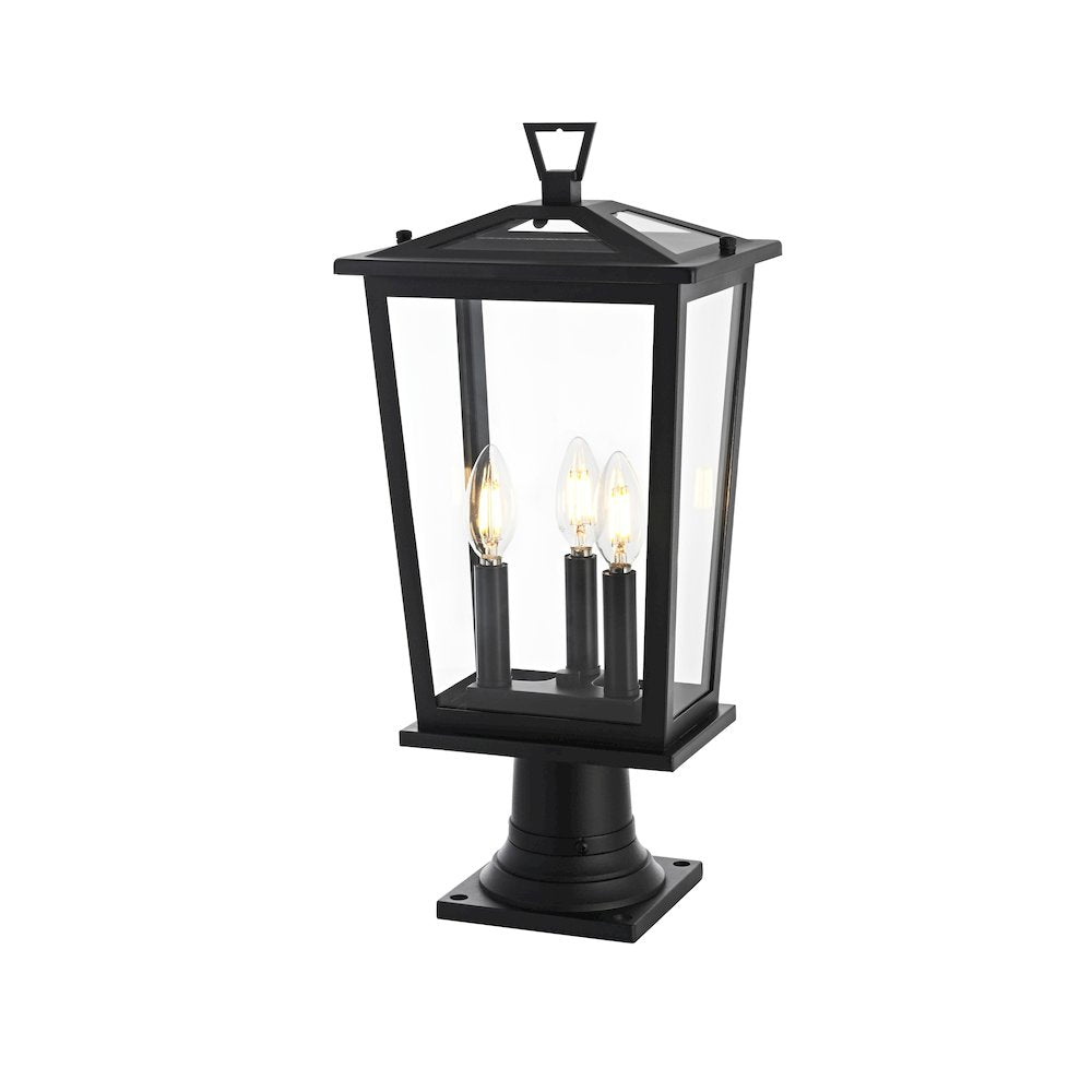 Berks 7 inch Outdoor Pendant in Black