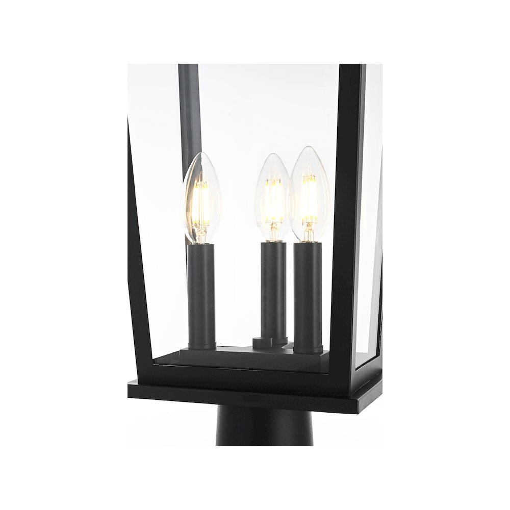 Berks 7 inch Outdoor Pendant in Black