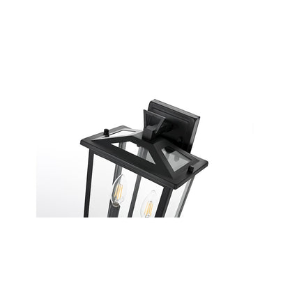 Berks 7 inch Outdoor Pendant in Black