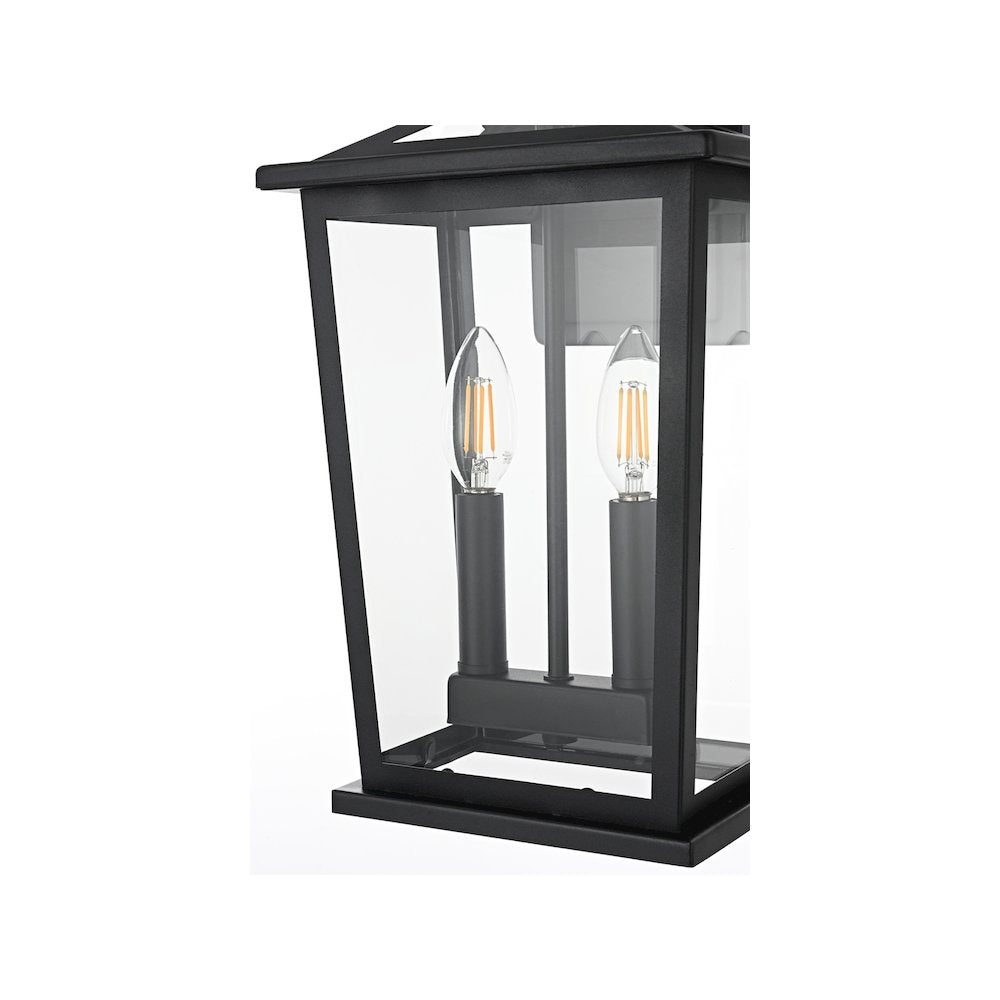 Berks 7 inch Outdoor Pendant in Black