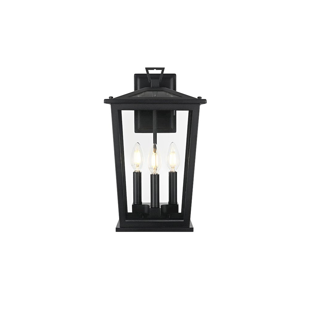 Berks 7 inch Outdoor Pendant in Black
