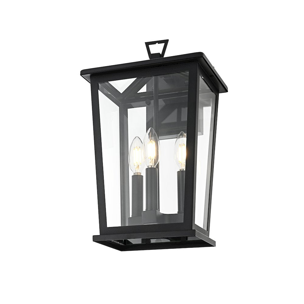 Berks 7 inch Outdoor Pendant in Black