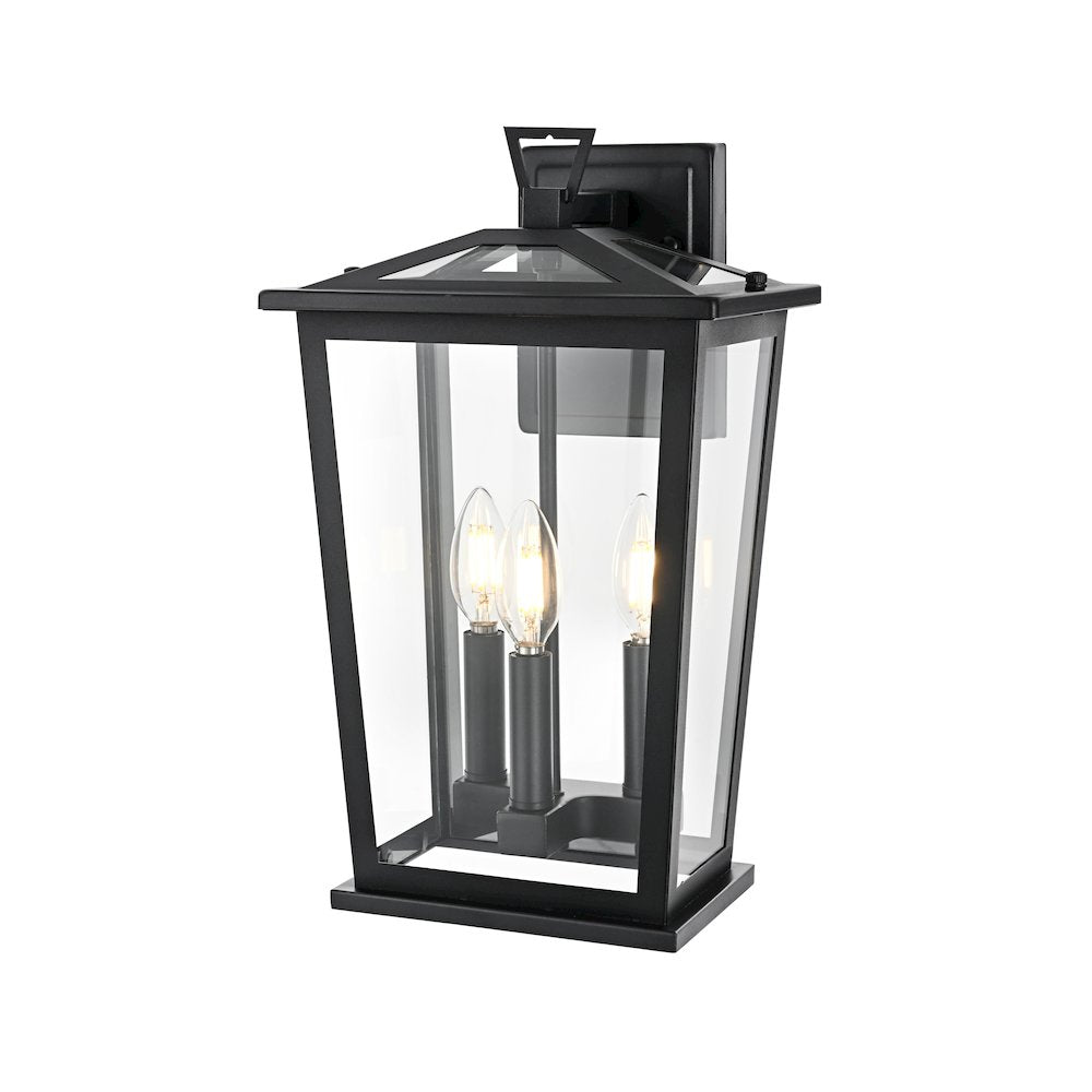 Berks 7 inch Outdoor Pendant in Black