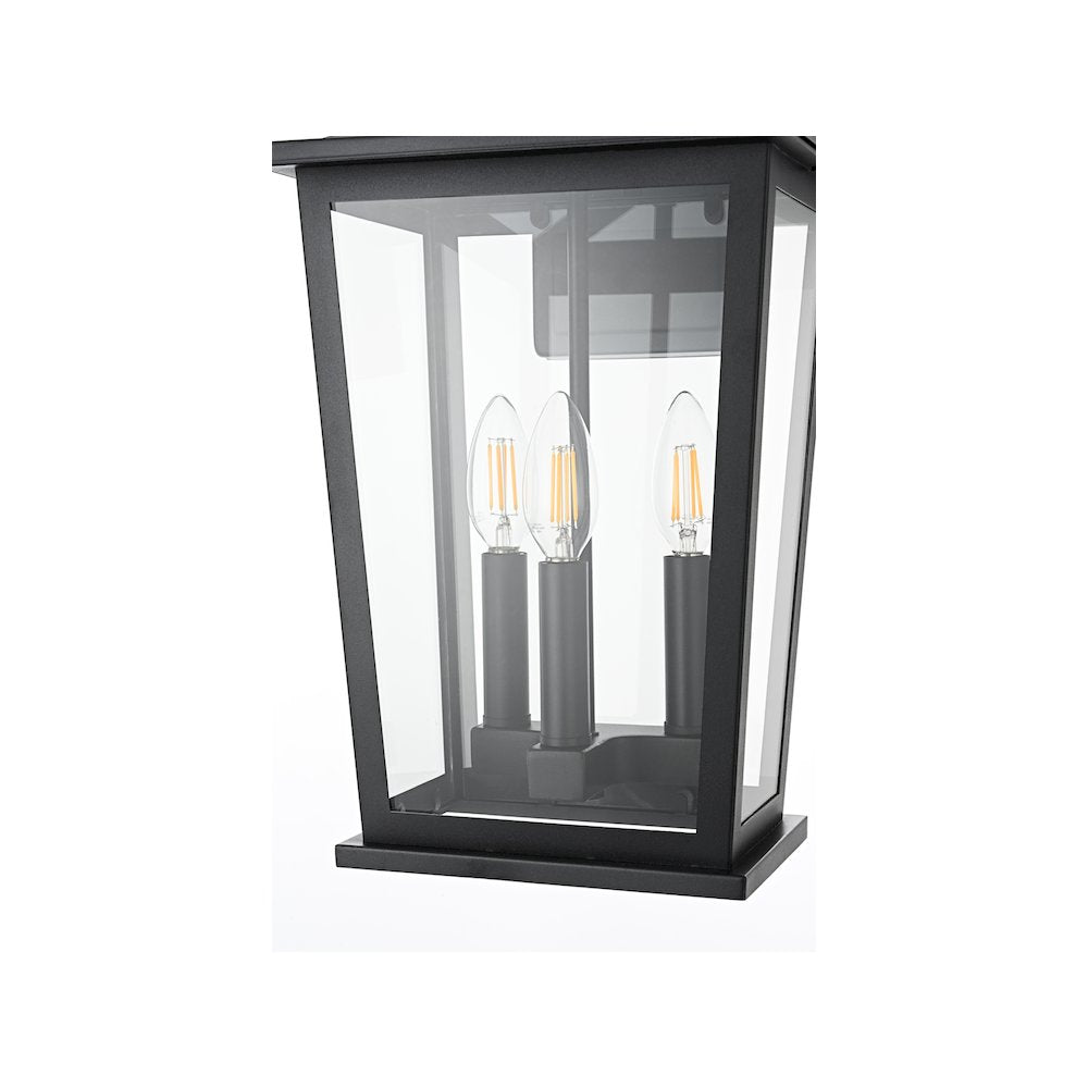 Berks 7 inch Outdoor Pendant in Black