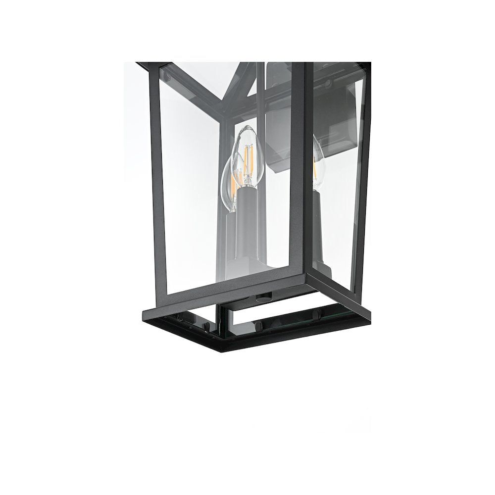 Berks 7 inch Outdoor Pendant in Black