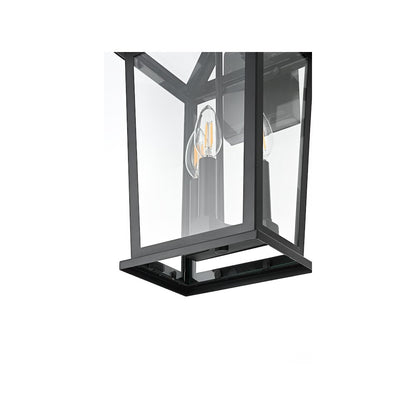 Berks 7 inch Outdoor Pendant in Black