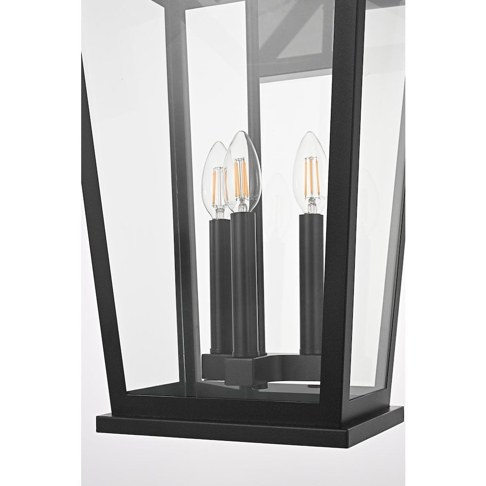 Berks 12.5 Inch Outdoor Wall Sconce In Black