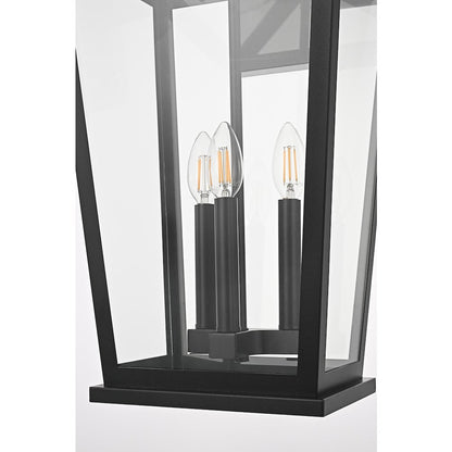 Berks 12.5 Inch Outdoor Wall Sconce In Black