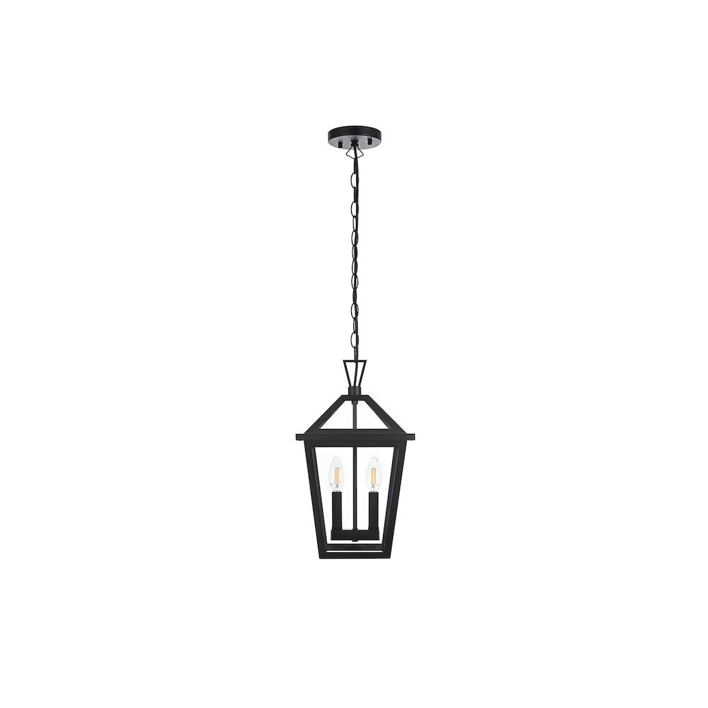 Frankford 7 inch Outdoor Pendant in Black