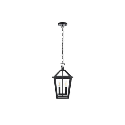 Frankford 7 inch Outdoor Pendant in Black
