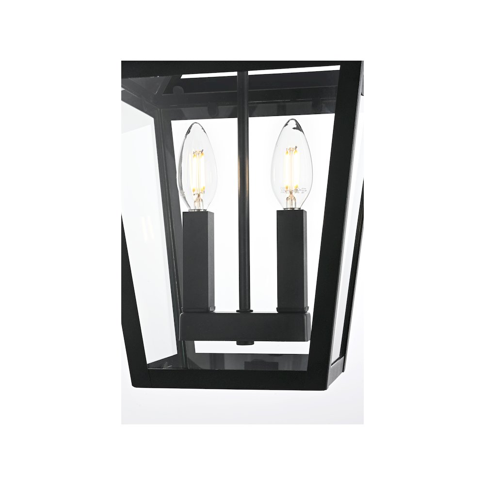 Frankford 7 inch Outdoor Pendant in Black