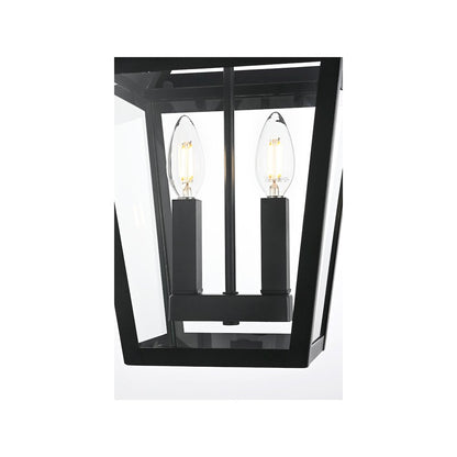 Frankford 7 inch Outdoor Pendant in Black