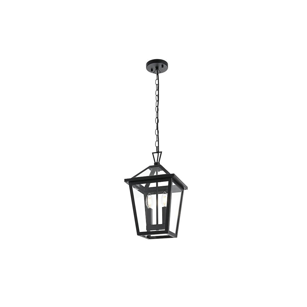 Frankford 7 inch Outdoor Pendant in Black