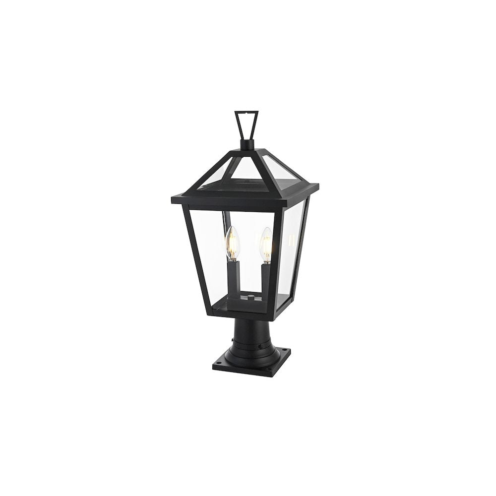 Frankford 7 inch Outdoor Pendant in Black