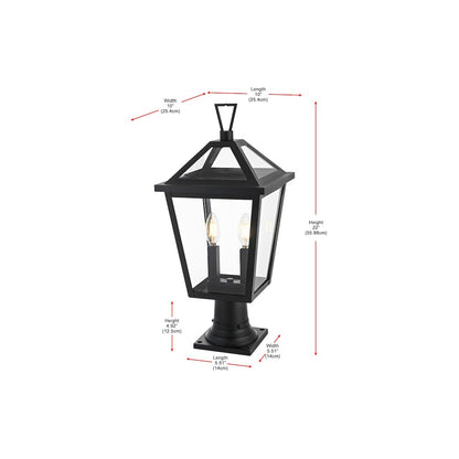 Frankford 7 inch Outdoor Pendant in Black