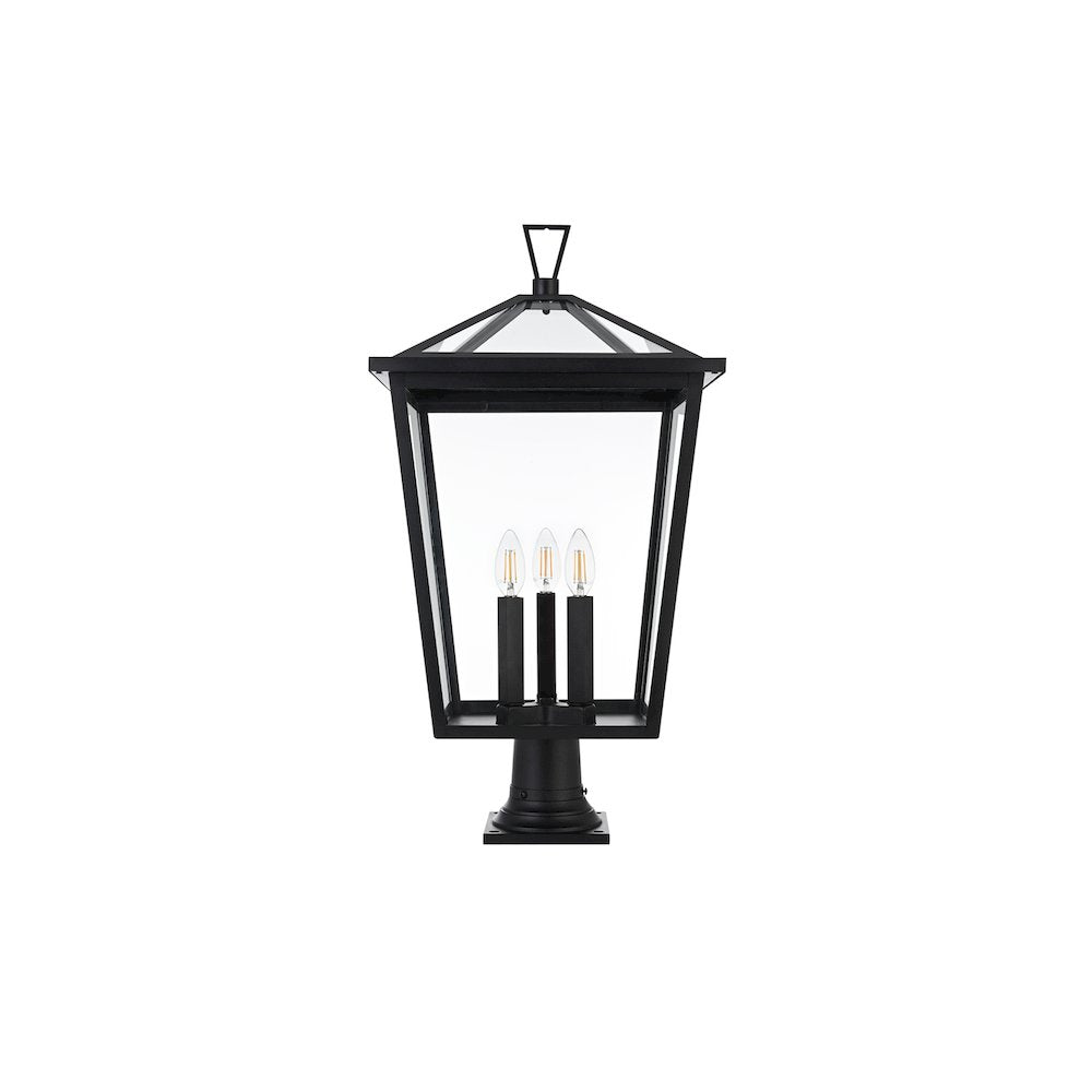 Oxford 7 inch Outdoor Pendant in Black