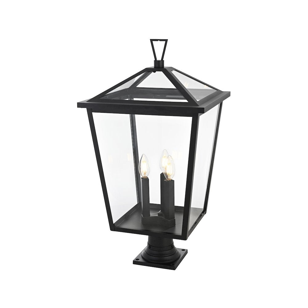 Oxford 7 inch Outdoor Pendant in Black