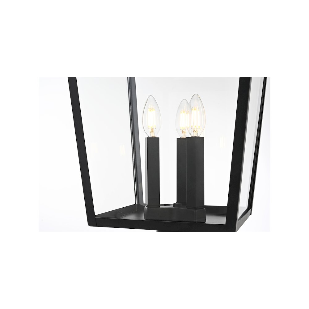 Oxford 7 inch Outdoor Pendant in Black