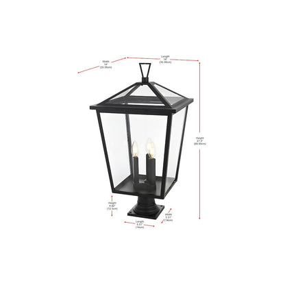 Oxford 7 inch Outdoor Pendant in Black