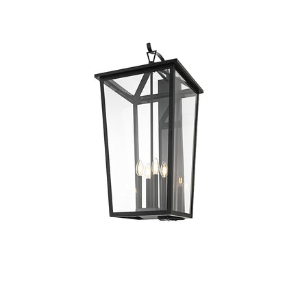 Frankford 16 Inch Outdoor Wall Sconce In Black