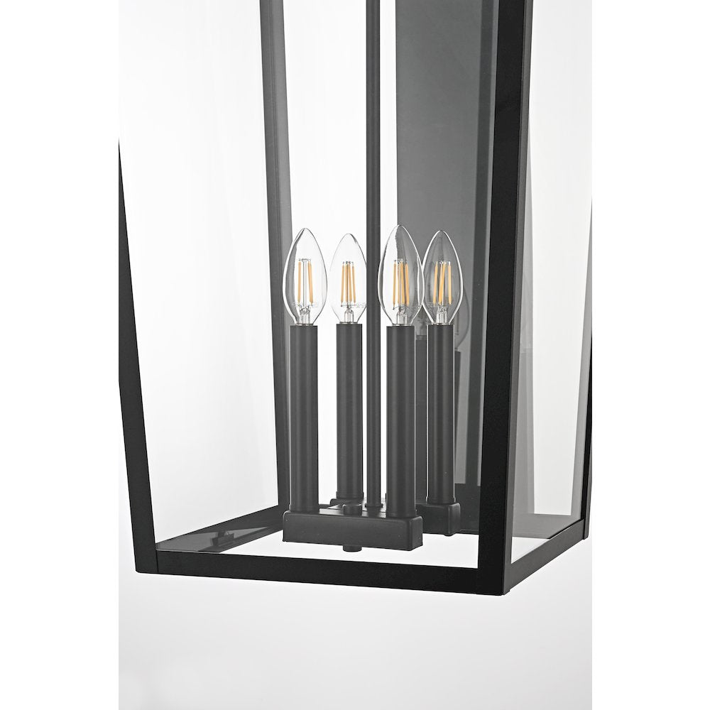 Frankford 16 Inch Outdoor Wall Sconce In Black
