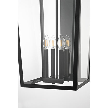 Frankford 16 Inch Outdoor Wall Sconce In Black