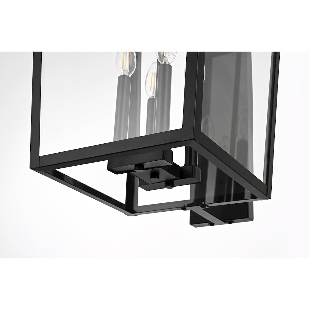 Frankford 16 Inch Outdoor Wall Sconce In Black